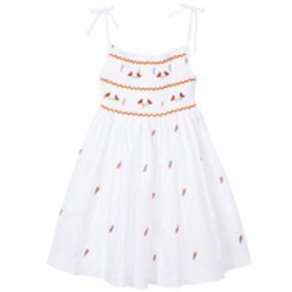 NEW Emily Lacey Hand Smocked Parrot Sundress - Picture 2 of 2